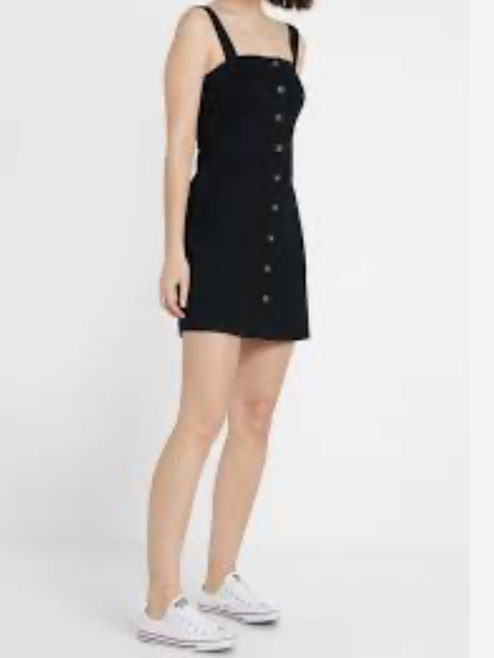 Hollister Black Button-Front Dress Size Small